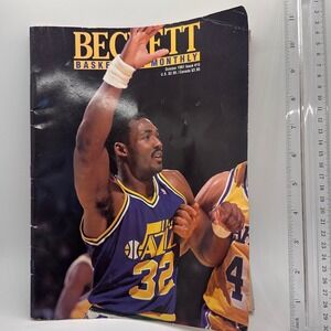 Beckett Basketball‎ Monthly October 1991 Issue #15 Karl Malone Isiah Thomas